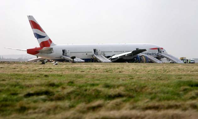 Beijing - London flight crashes at Heathrow