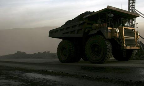 Truck in Chinese coal mine