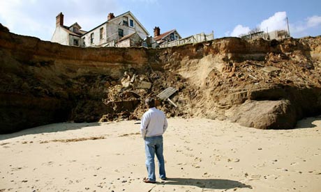 Coastal erosion in Norfolk