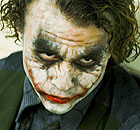 Heath Ledger as the Joker in The Dark Knight