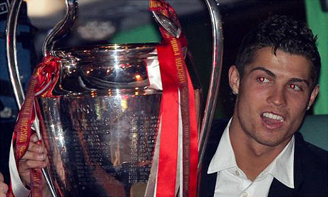 Ronaldo with European Cup