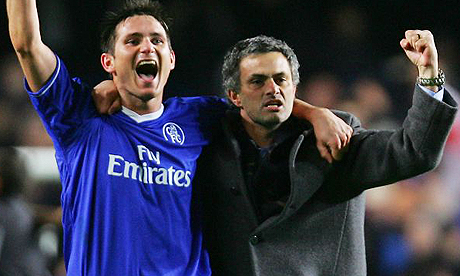 Frank Lampard and Jose Mourinho