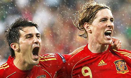 David Villa and Fernando Torres