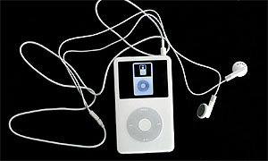An Apple iPod