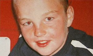 Rhys Jones, 11, who was shot dead in the car park of the Fir Tree pub in Croxteth, Liverpool