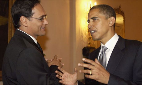 Jimmy Smits with Barack Obama in September 2005