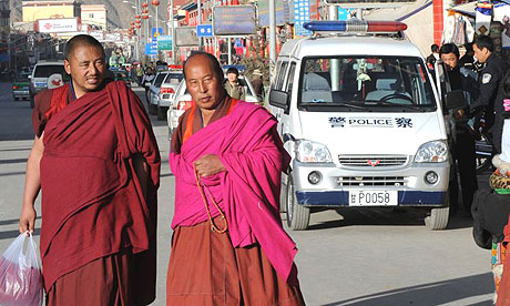 Buddhist  monks   ............in  Labrang , Tibet