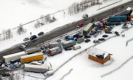 Acidente de carro na Áustria, 60 cars in Austrian motorway pile-up