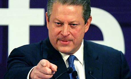 Al Gore at the UN climate change conference in Bali in 2007
