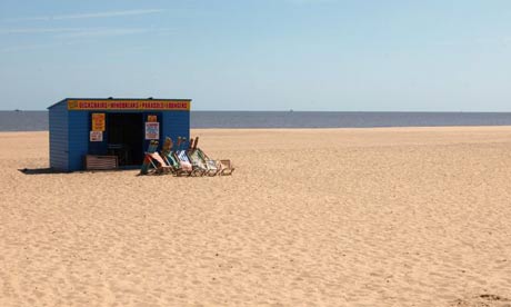 A beach hut in Great Yarmouth