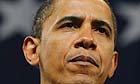 Barack Obama attends a Democratic party dinner in Indianapolis, Indiana