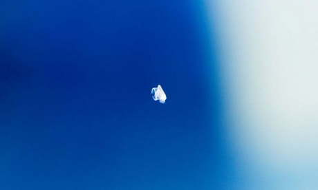 A UFO pictured outside the shuttle Atlantis