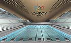An artist's impression of the new Aquatic Centre for 2012 Olympics in London