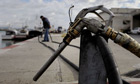 Fishing trawlers sit in port in Algeciras after fishermen went on strike to protest against rising fuel costs