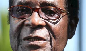 Zimbabwe president Robert Mugabe casts his vote at a polling station in Harare