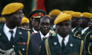Zimbabwe president Robert Mugabe is sworn in for a sixth term of office
