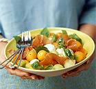 Melon and feta salad