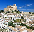 The castle and village of Velez Blanco, Almeria, Spain