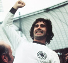 German footballer Gerd Muller in 1974 world cup