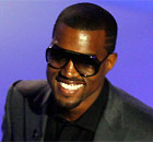 Kanye West smiling