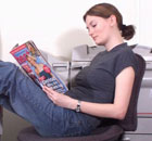 Lazy office worker