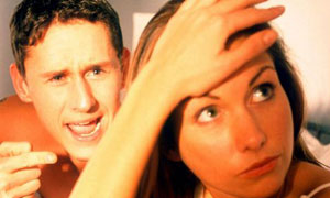 Couple arguing