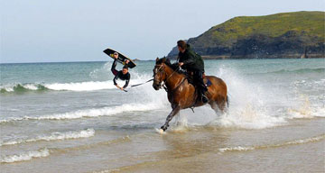 Horse-surfing