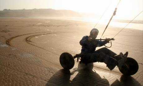 Sand Kiting